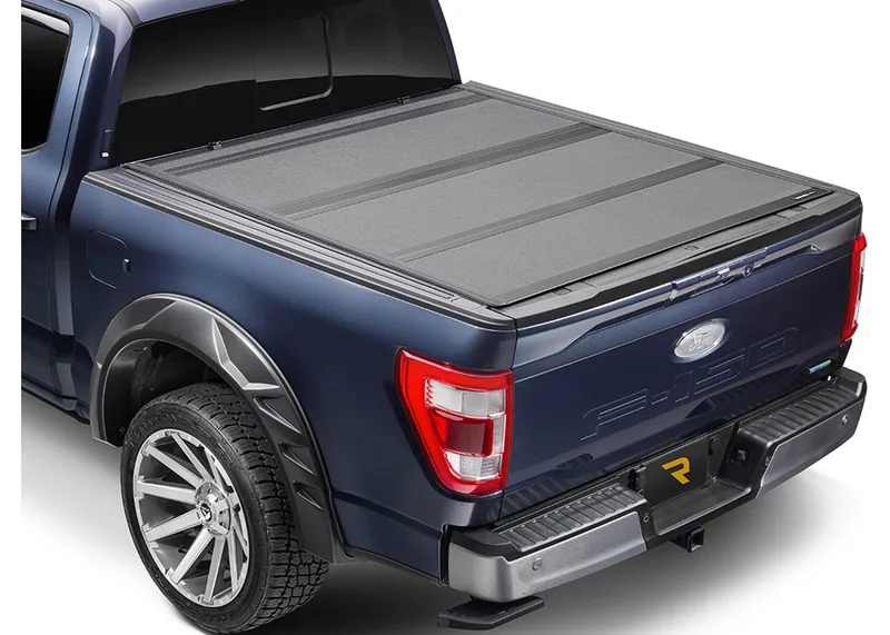 Extang Endure ALX low-profile hard folding tonneau cover on a pickup bed